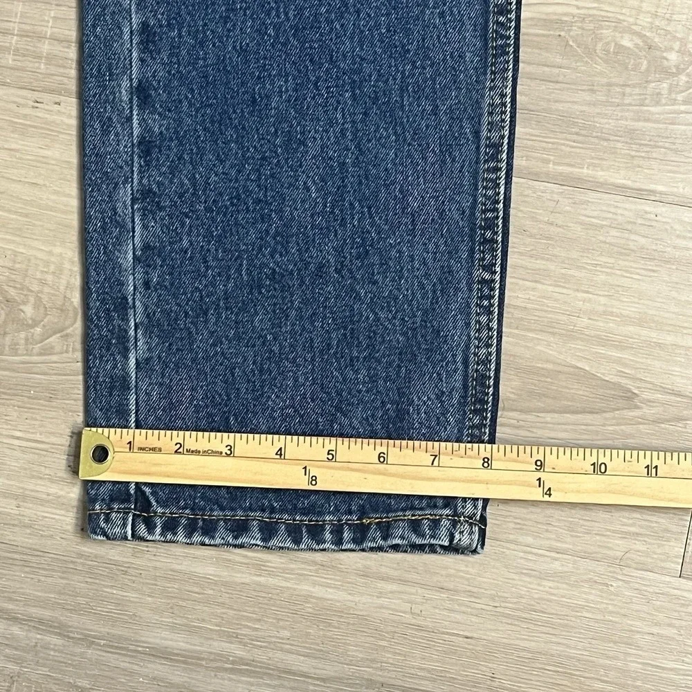 Levis 505 Men's Regular Fit Straight Leg Blue Jeans Mens‎ Dark Wash 34x34